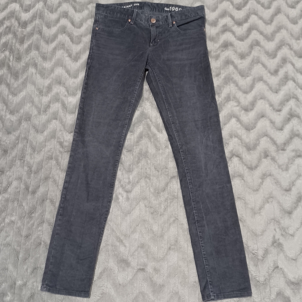 Gap Womens Size 29/8 Flint Gray Always Skinny Corduroy Pants